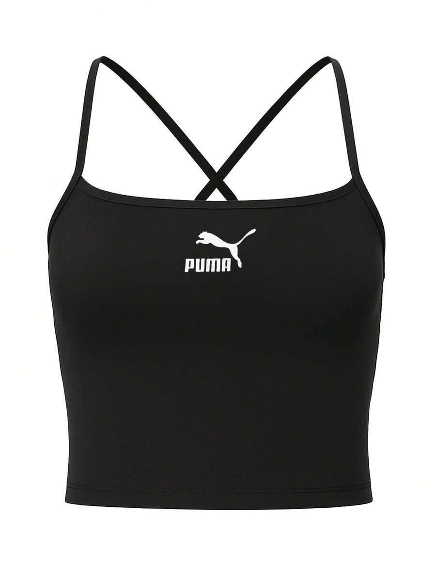 Puma Classics Women's Bra Top Black - Black White - View 1