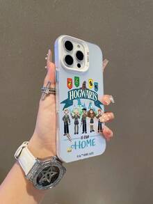 HARRY POTTER X SHEIN 1 Funda de teléfono negra energética a prueba de caídas y huellas dactilares hecha de material de PC. Puede ser un regalo ideal para las vacaciones y es compatible con iPhone Xs/ XS Max /Xr/11, 12, 13, 14, 15, 16 Pro /Promax/14, 15, 16 Plus /17/17 Promax. Es adecuada tanto para hombres como para mujeres