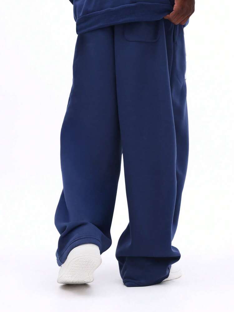 Wide Fit Sweatpants With NY Logo Print
