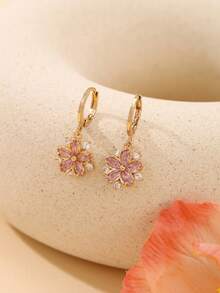 Enchnt 1 Pair Delicate Floral Korean Style Fashion Earrings, Gentle And Suitable For Daily Wear Ear Studs - Earrings Earrings - View 13