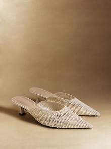 Rosivie Women's Fashionable Elegant Pointed Toe Pumps For Commuting Valentine's Day