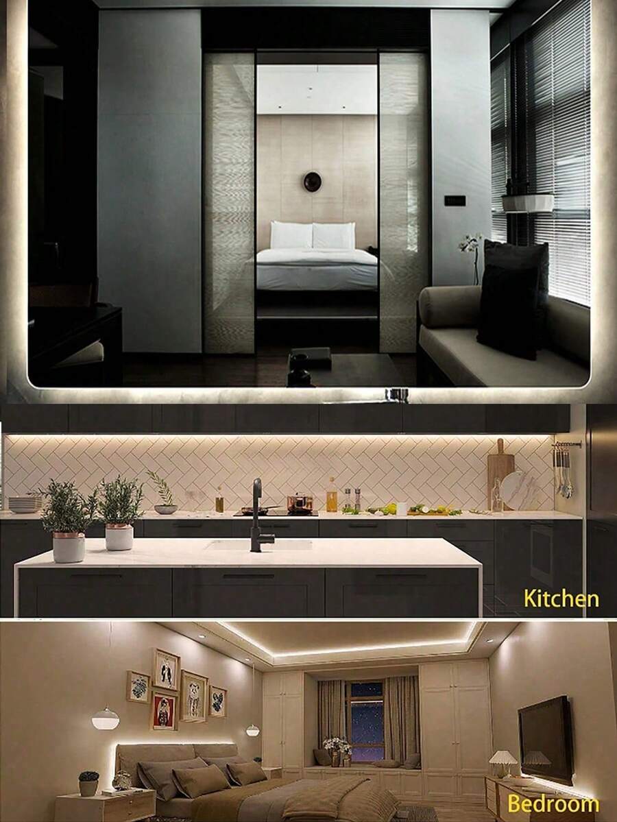 Usb Led Light Strip , Easy Installation With Double Sided Tape, Suitable For Tv Background, Kitchen Lighting And As Night Light - Yellow - View 1