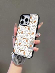 HARRY POTTER X SHEIN One Creative Cartoon Owl Pattern Phone Case, High-End Texture, Simple And Drop-Proof, Shockproof And Stylish, Compatible With IPhone. - Multicolor - View 3