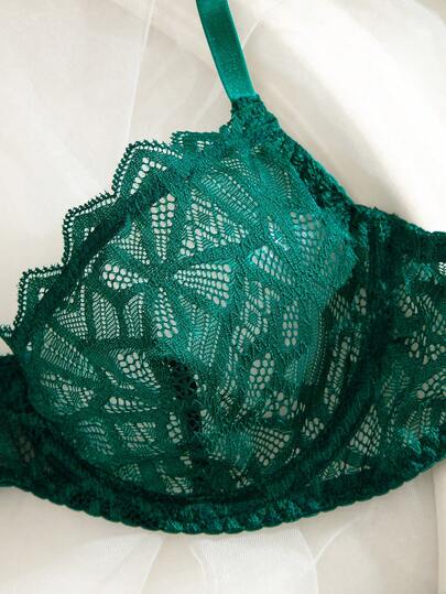 Seduluxe Verleidelijke Kanten Underwire BH Slipje Set Lingerie String Push Up view 6