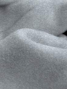 Sudadera informal holgada de color liso con cuello redondo y hombros caídos para mujer, otoño, manga larga, ideal para graduación y regreso a clases. Conjuntos para maestras, jersey para otoño. - Gris - Ver 4