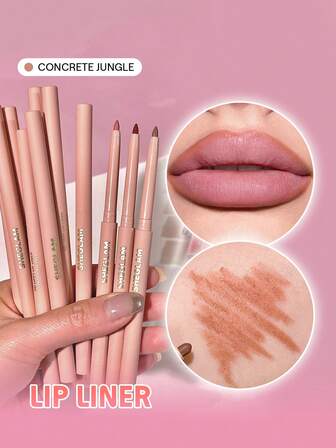 Crayon à LèVres So Lippy-Concrete Jungle Crayon à LèVres Mat CréMeux Haute Pigmentation Pas Facile à Estomper Soyeux Lisse Mat Contour Teinte Maquillage Des LèVres FêTe De NoëL Crayon à LèVres Rouge Marque Beauté Visage Maquillage CosméTique Pour Femmes Filles Parfait Pour Hiver IdéAl Pour Y2K ÉLéGant Mode Adapté Pour Anniversaire Xmas Cadeau FêTe PrêT Meilleure Couleur