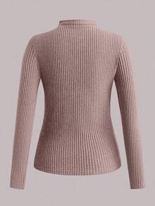 SHEIN LUNE 3pcs/Set Solid Color Basic Tight Fit Comfortable Soft T-Shirts, Casual Autumn/Winter Layering