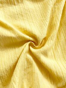 Soleia 女式黄色细肩带不对称下摆不对称迷你连衣裙，夏季假日装 - 黃色 - 查看 5