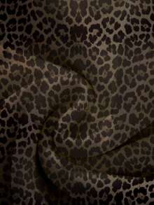 Manfinity 男士豹纹长袖创意十字图案时尚连帽衫 - 彩色 - 查看 4