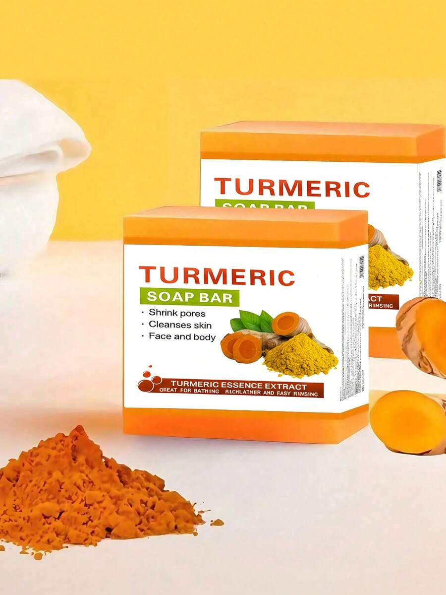 姜黄皂酸皂手工精油皂现货出口跨境外贸热卖批发