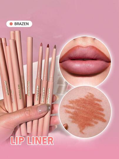 Crayon à LèVres So Lippy-Crayon à LèVres Mat CréMeux Brazen Haute Pigmentation Pas Facile à Estomper Soyeux Lisse Mat Contour Teinte Maquillage Des LèVres FêTe De NoëL Crayon à LèVres Rouge Marque Beauté Visage Maquillage CosméTique Pour Femmes Filles Parfait Pour Hiver IdéAl Pour Y2K ÉLéGant Mode Adapté Pour Anniversaire Xmas Cadeau FêTe PrêT Meilleure Couleur