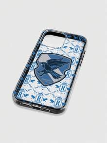 HARRY POTTER X SHEIN Transparent Wizarding School Style Eagle-Inspired Printed 2-In-1 Phone Case, Compatible With IPhone, Black Shockproof Border Double Protection Phone Case, Wizard Fashionable Style, Suitable For Magic Enthusiasts For Daily Use Or As A Gift. Phone Case Compatible With IPhone 17 / Air / 17 Pro / 17 Pro Max - Clear - View 5