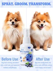 PETSIN Blueberry Burst Pet Deodorizing Spray | 2.03 Fl.Oz Long-Lasting Freshness For Dogs & Cats, Gentle Formula - blueberry - View 3