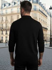 Men Cardigans - Black - View 2