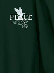 Tween Boy Letter & Print Hooded Long Sleeve Sweatshirt And Sweatpants Set - Multicolor - View 3