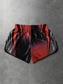 ROMWE MEN Street Life Men's Sports Shorts, Boxing Shorts, Basketball Shorts,  Spring/Summer - Black - View 2