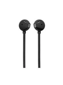JBL TUNE 305C Wired In-Ear Earphones, High Resolution 96 KHz/24 Bit Sound, Preset EQ, USB Type-C, 12.5mm Dynamic Driver, Built-In Mic, Open Type, Flat Cable, Black - Black - View 2