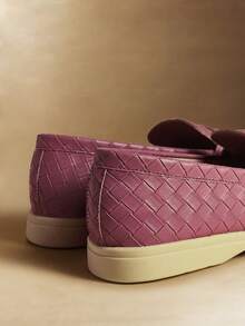 Rosivie 女士休闲简约百搭平底鞋，适合办公和通勤穿着。 - 粉色 - 查看 5