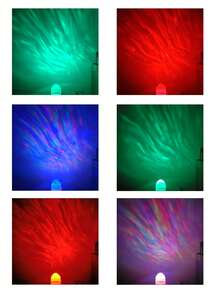 1 Stück, Sternenhimmel-Stil und Nordlicht-Stil, verwandeln Sie Ihr Schlafzimmer mit diesem rotierenden Sternenlicht-Projektor in einen magischen Sternenhimmel!