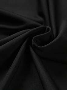 Manfinity Sport Corelite 男士字母印花保暖紧身运动打底裤，秋冬季时尚之选 - 黑色 - 查看 3