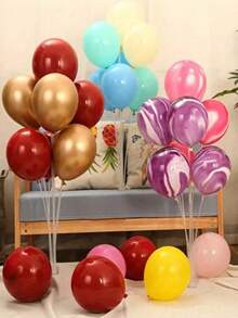 Balloon Arch Stand Kits, Include Table Balloon Stand & Self-Adhesive Base, Balloon Column Stand, Balloon Accessories, For Birthday Party, Wedding Anniversary (Balloons Not Included) - White - View 4