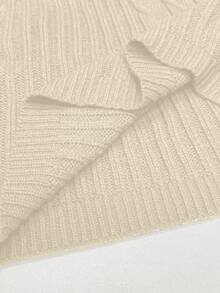 Jeanoix Jeanoir 连帽毛衣连衣裙，休闲女士针织裙 - 杏色 - 查看 7