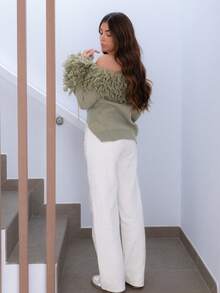 Hitanina Solid Color Pocket Casual Versatile Straight-Leg Jeans - Apricot - View 5