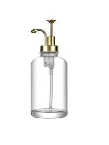 1PC Coffee Syrup Dispenser, Household Storage Dispenser, Used For Milk, Tea, Syrup, Coffee, Milk Tea Syrup Without Durable Transparent Glass Storage Bottles, 500ml Household Bar, Kitchen Utensils, Kitchenware - Clear - View 3
