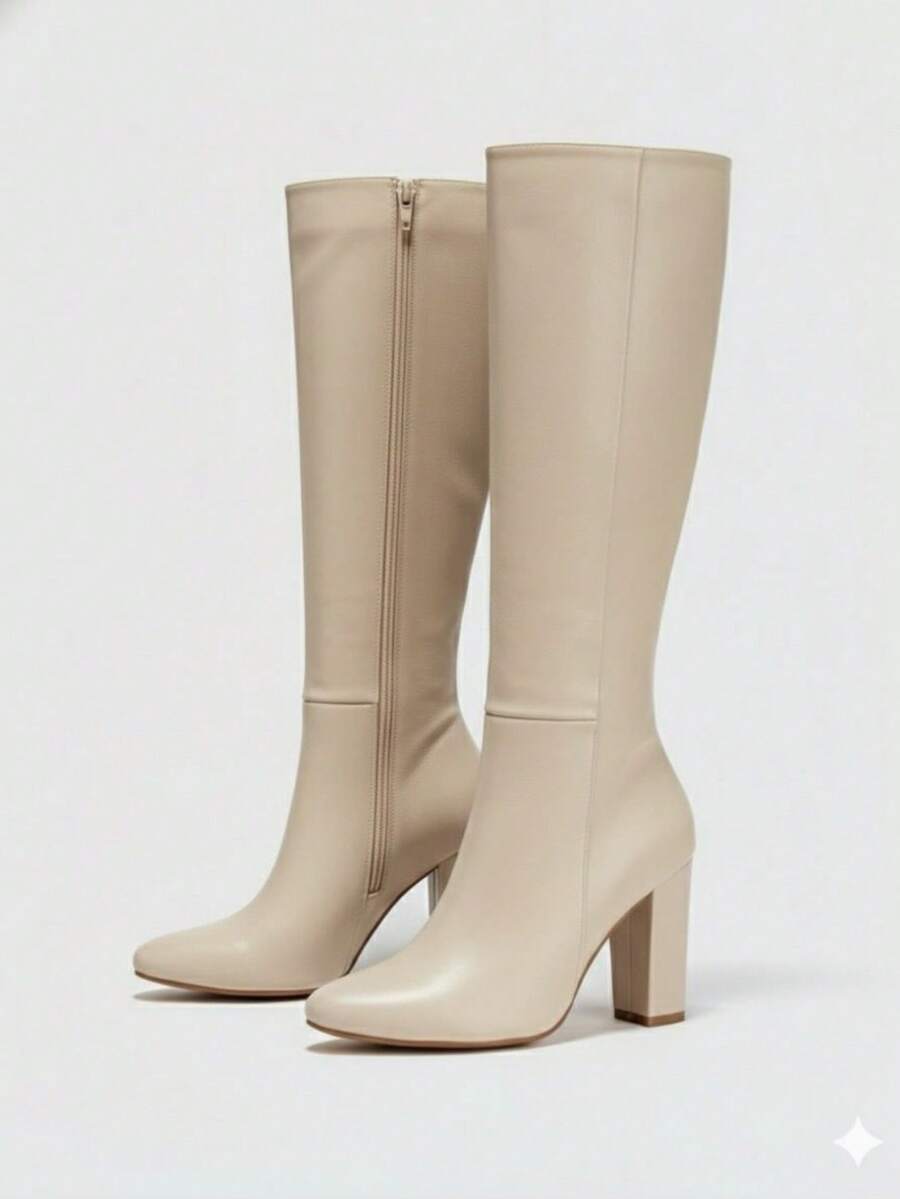 Women Ankle Boots & Booties - Beige - View 1