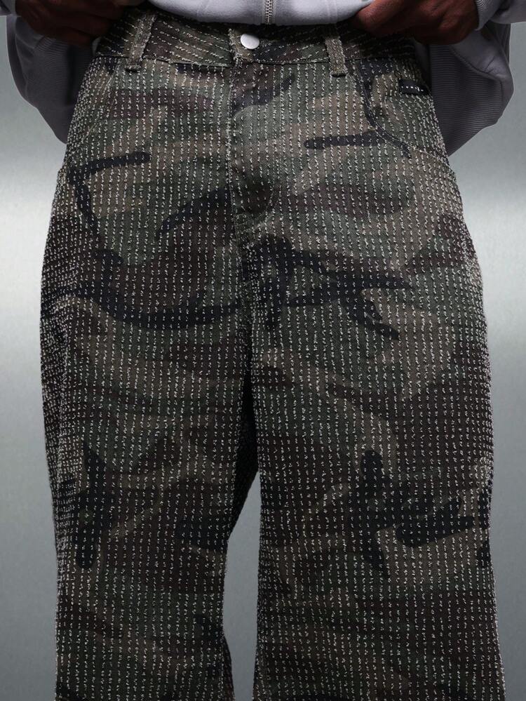 PLAYBOY X SUMWON Weit geschnittene, strukturierte Jeans mit lockerer Passform