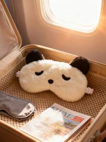 1个可爱熊猫睡眠眼罩 - 柔软蓬松的毛绒眼罩，男女通用，趣味动物眼罩，适合夜间小憩、旅行、办公、冥想 - 透气眼罩，适合儿童、女孩、男孩、成人，居家、卧室、学校等场合使用 - 彩色 - 查看 8