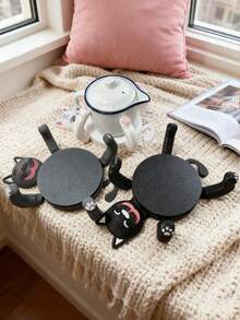 Zazumi 3D Katzen Untersetzer Set, hitzebeständig, Küchen- und Esszimmer Dekoration, Weihnachtsstrumpf Füller, Urlaubsgeschenkideen, Cottage Core Ästhetik Muss-Haves - Verschiedenfarbig - Übersicht 6