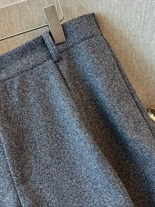 GlowEve CURVE Quần len xám cỡ lớn cho nữ, quần công sở dáng chữ A ôm eo, thích hợp cho các dịp trở lại trường, tốt nghiệp, ngày lễ tình nhân, lễ hội âm nhạc, ngày của mẹ, lễ Halloween, lễ tạ ơn, lễ Phục sinh, ngày quốc khánh, khiêu vũ, hẹn hò, đám cưới, dã ngoại, mùa thu/đông - Màu xám đen - Xem 8