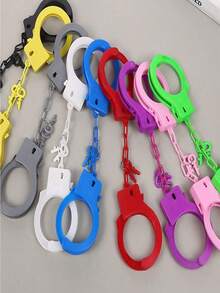 1-Piece Colorful Resin Handcuff Set - Perfect For Outdoor Play, Fun And Requires No Power Source - A Toy For Creating A Festive Atmosphere At Carnival Parties. - Multicolor - View 2