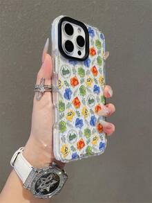 HARRY POTTER X SHEIN Cartoon Design, Dual-Color Transparent Drop Protection Case For Mobile Phones, Suitable For The New Apple 11/12/13/14/15/16 Pro Max Buffer, Available For Both Men And Women, Can Be Given As A Holiday Gift - Multicolor - View 2