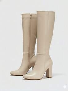 Women Ankle Boots & Booties - Beige - View 1