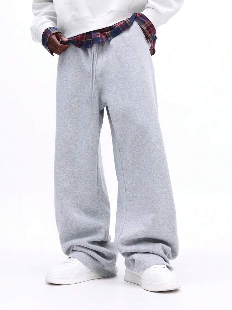 Baggy Embroidered Sweatpants With Script Details