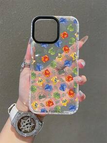 HARRY POTTER X SHEIN Cartoon Design, Dual-Color Transparent Drop Protection Case For Mobile Phones, Suitable For The New Apple 11/12/13/14/15/16 Pro Max Buffer, Available For Both Men And Women, Can Be Given As A Holiday Gift - Multicolor - View 3