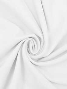 SHEIN LUNE Vestido mini casual de mujer con mangas largas y hombros acolchados - Blanco - Ver 7