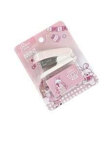 1个/2个装小型卡通订书机及订书钉，经典设计，适合办公学习、学校用品、圣诞礼物、返校季使用 - 彩色 - 查看 6