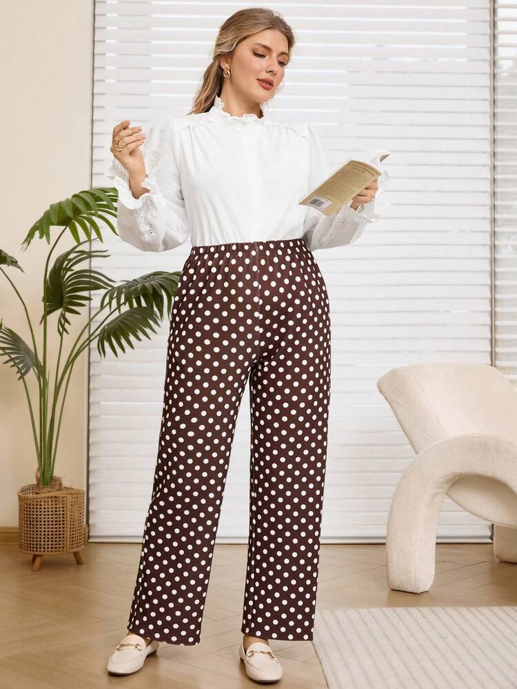Pantalones largos casuales con bolsillos para mujer de talla grande, adecuados para primavera y otoño, salidas, nueva colección 2025, simples y de moda para uso diario, talla grande para invierno, cómodos y transpirables, para Navidad, Año Nuevo, adecuados para múltiples ocasiones, citas, Acción de Gracias, San Valentín