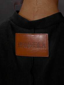 MUSERA 高领印花拉链长款罗纹上衣，适合冬季外出、日常夜间活动、性感街头风，优雅春夏Y2K风格。 - 黑色 - 查看 7