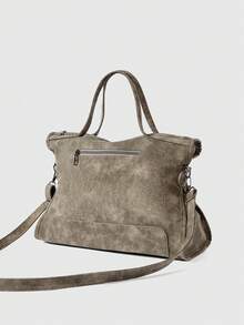 DareSee Minimalist Lightweight, Portable, Classic, Casual Large Capacity Tote Bag With Rivet And Tassel Decoration For Teen Girls Women College Students, Teacher, White-Collar Workers, Rookies & White-Collar Workers Perfect For Office, Perfect For Outdoors, Elementary School, Middle School, High School, Work, Business, Commute Best Gift Bags For Teachers, Women, Girlfriends & Families Music-Fest Y2K-Fest Back To School Autumn Winter Gifts