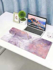 1PC Extra Large Daisy Mouse Pad, Gaming Desk Mat, Big Size Keyboard Pad, Washable, Rubber Anti-Slip Bottom, Gift Mouse Pad, Desk Protector, Study Desk Mat, Multi-Size Options, Computer Keyboard Pad, Laptop Pad. - Multicolor - View 4