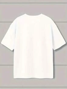 X-Large Casual Women's T-Shirt, Food Pickled Cucumber Can Print Short Sleeve, Suitable For Spring & Summer - White - View 2