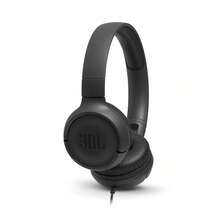 JBL Tune 500 Wired On-Ear Headphones, Pure Bass Sound, 1-Button Remote / Mic, Tangle-Free Flat Cable, Lightweight And Foldable Design, Ask Siri Or Google Now, Black - Black - View 7