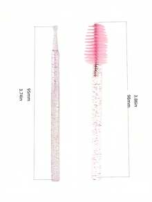 100/200/400/600/800/1000PCS Pink Disposable Micro Applicator Brush Swabs Eyelash Extension Mascara Wands For Professional Salon Makeup Artist Beauty Lash Styling Tools Must Have Accessories - Pink - View 11
