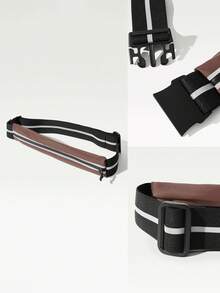 GLOWMODE Break A Sweat Quick-Dry Lightweight Adjustable Belt Reflective Running Belt Bag - Deer antler brown - View 5