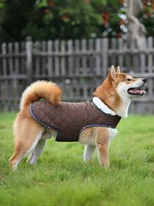 Warm Winter Dog Coat, Cold Weather Pet Jacket, Cold Weather Dog Coat, Dog Snow Suit, Dog Outdoor Padded Coat For Large | Medium And Small Dogs - Coffee Brown - View 4