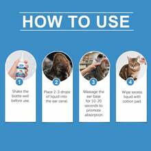 1PC Pet Ear Drops For Cats And Dogs Ear Cleansing Odor Ear Drops